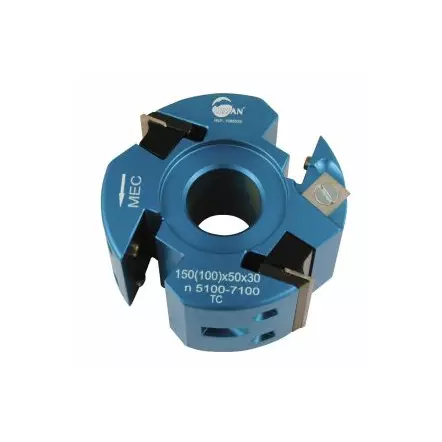 LEMAN - Porte-outils à profiler et à feuillurer double entraxe - HT 50 mm ( pour fers universel et Zak entraxe : 24 et 30 )