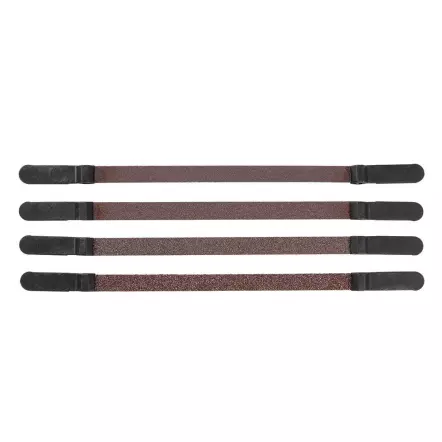 PÉGAS - Bande de ponçage (4 unités) pour scie à chantourner - Largeur 12 mm - Différents grains + panachage