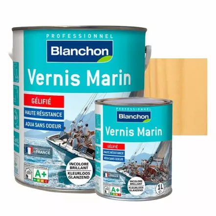 Vernis Marin Bois Incolore - Brillant, mat ou satiné - 1 L ou 2,5 L