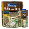 BLANCHON - Huile pour teck Incolore mat pour bois extérieurs - Contenance 1 L ou 2,5 L - 1