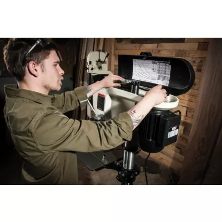 JDP-17 - Perceuse à Colonne - Profondeur de perçage 127 mm - 230V ou 400V-50Hz  550W (0.75CV) S1 Lampe LED Laser cl. 2