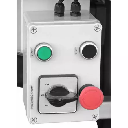 CORMAK - STU75 - Backstand Professionnel Grugeuse et enocheuse - Bande 2000 x 75 mm - 400 V avec Moteur 1500 W