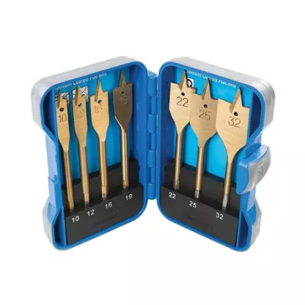 Mèches plates titanées, coffret 7 pcs (10-32mm) SILVERLINE