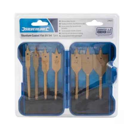 Mèches plates titanées, coffret 7 pcs (10-32mm) SILVERLINE