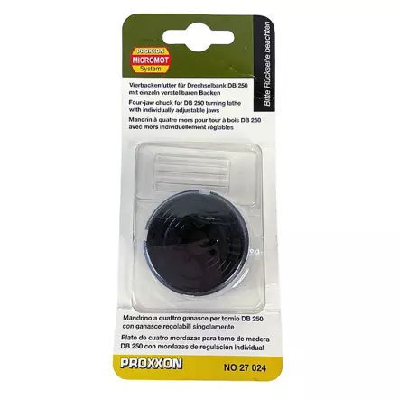 PROXXON - 27024 - Mandrin 4 mors pour Mini tour à bois DB 250