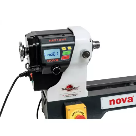 NOVA NEPTUNE 190 DVR - Tour à bois moteur sans courroie à entrainement direct - Distance 457 mm - 1,5 CV