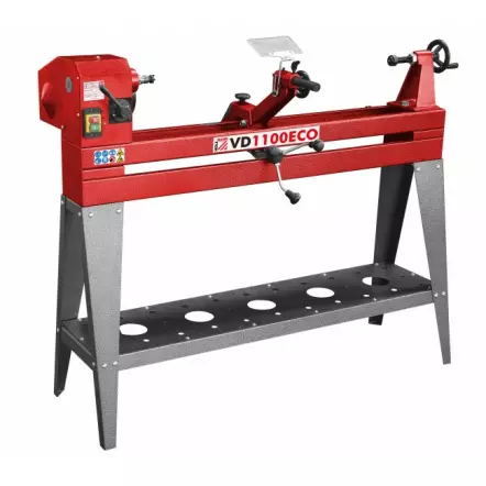 VD1100ECO - Tour à bois avec variateur de vitesses + Copieur - 1000mm - 400V S1 750W