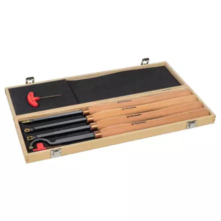 H4TLGXL - Coffret de 4 gouges avec plaquette carbure - Longueur de manche 402 mm