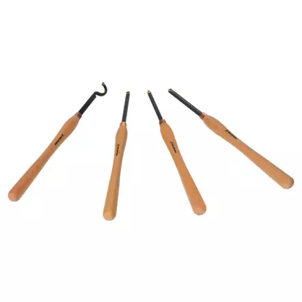 H4TLGXL - Coffret de 4 gouges avec plaquette carbure - Longueur de manche 402 mm