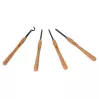 H4TLGXL - Coffret de 4 gouges avec plaquette carbure - Longueur de manche 402 mm - 2