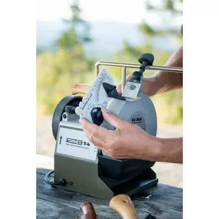 TORMEK - T-4 Bushcraft Meule d’origine Tormek ø200×40 mm Monophasé industriel, 120 W (puissance absorbée) 230 V, 50 Hz