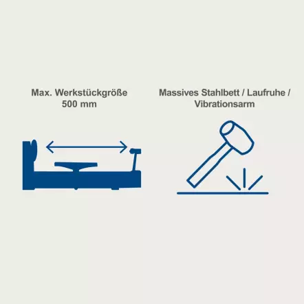 DM500T - Tour à bois Compact - Entre-pointes 500mm - 4 Vitesses - Puissance 400W