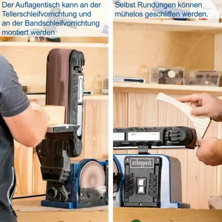 BTS900 Ponceuse à bande et à disque avec 3 bandes abrasives et 3 disques 230-240V 50Hz