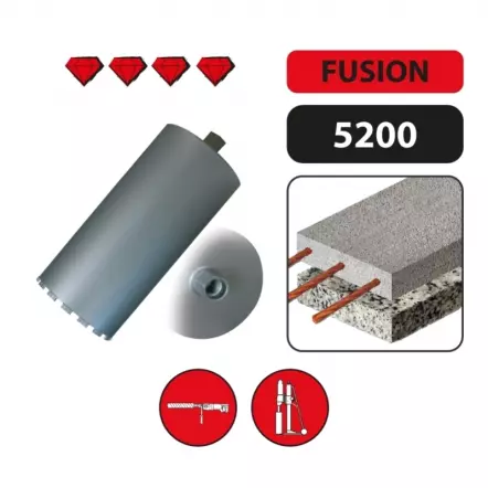 LEMAN - Couronne diamantée à segments turbo béton armé