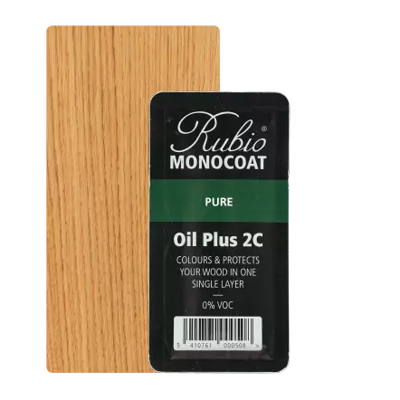 Oil + 2C Set - Intérieur - PURE (Transparent) Huile Bois Monocouche Ecologique & Accélérateur