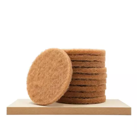 Pad beige - ø150mm pour appliquer avec une ponceuse orbitale (ép. 10mm)