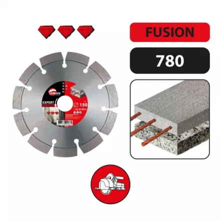LEMAN - 780 - Disque diamant segments à rainurer béton