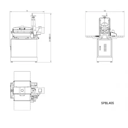 JEAN L'EBENISTE - SPBL405 Ponceuse calibreuse à cylindre 405mm - 1100W - 230V