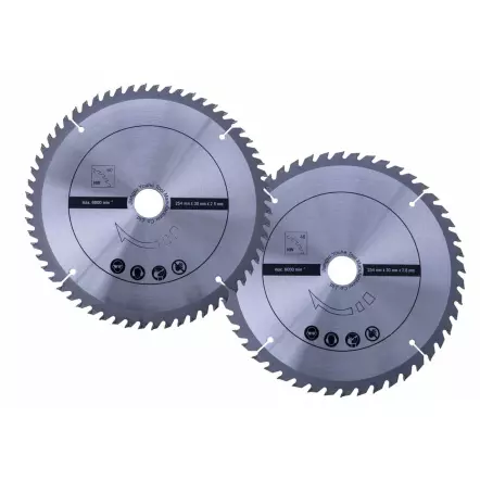 Coffret de 2 Lames Circulaires pour Scies à Onglet et multi matériaux - Ø 254 mm alésage 30 - 48 et 60 dents