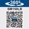 SM150LB Touret - Meule Ø 150 mm - 400 W (Brosse métallique et meule sèche) - 8