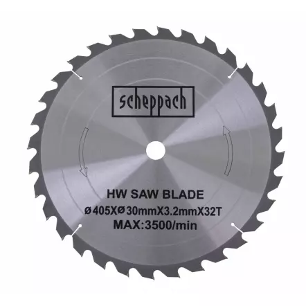 Lame de scie circulaire HW Ø 405 x 30 x 3,2 x 2,2 mm / Z 32