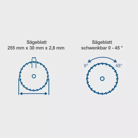 HS115 - Scie circulaire de table avec chariot de déplacement - Hauteur de coupe 83 mm - 2000 W