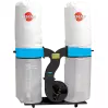 ASP302 Monophasé Aspirateur à copeaux d'atelier 300L (2 x 150L) - 2200W - 3 CV - 2950 t/min - 2864 m3/h - 1