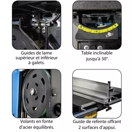 SRU601T - Scie à Ruban Professionnelle 4000 W - 400 V - Hauteur de coupe 370 mm