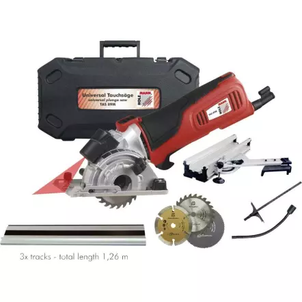 HOLZMANN - TAS89M - Scie plongeante de 89 mm + 3 Lames Ø 89 mm + Malette