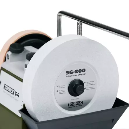 T-4 Bushcraft Meule d’origine Tormek ø200×40 mm Monophasé industriel, 120 W (puissance absorbée) 230 V, 50 Hz