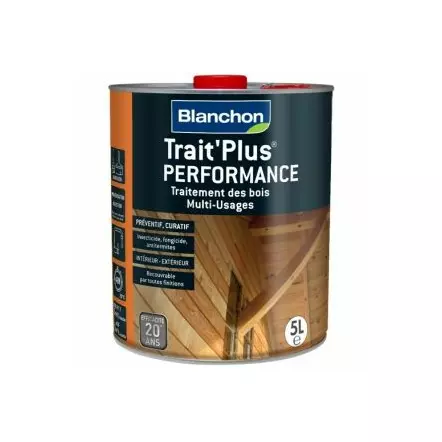 TRAIT'PLUS PERFORMANCE - Traitement anti termites, fongicide, insecticide - Incolore - 1L, 5L ou 25L