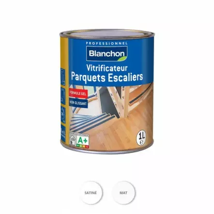 Vitrificateur Parquets-Escaliers - Mat ou Satiné - 1L, 2L ou 5L