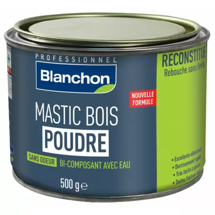 Mastic Bois Poudre - Différentes teintes - Plusieurs formats