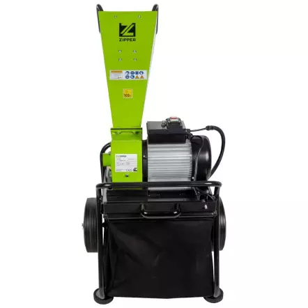 ZI-HAEK2800-230 Broyeur de Végétaux de Jardin électrique 230V - Diamètre max. branches 50 mm 2800W