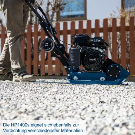 HP1400S Plaque vibrante 8.2 kN 1400W - Profondeur de compactage de 20 cm - Plaque 495 x 320 mm