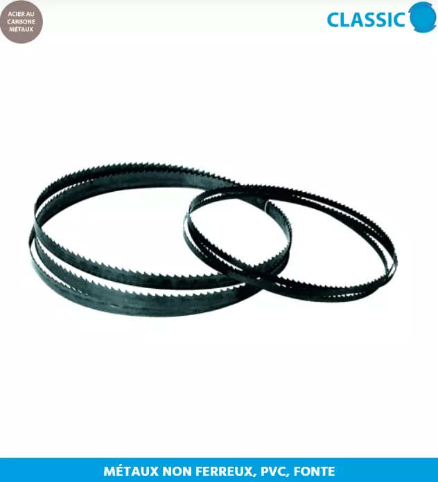 Lame Scie à Ruban Carbone 2750 Mm X 3/4" (3 TPI) - Qualité UK Pour Bois, Plastique Et Métaux Non-Ferreux