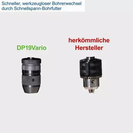 DP19 VARIO - Perceuse sur colonne d'établi 550 W - Avec affichage digital et vitesse variable