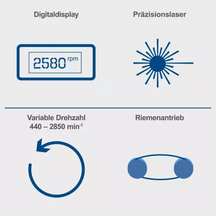 DP19 VARIO - Perceuse sur colonne d'établi 550 W - Avec affichage digital et vitesse variable