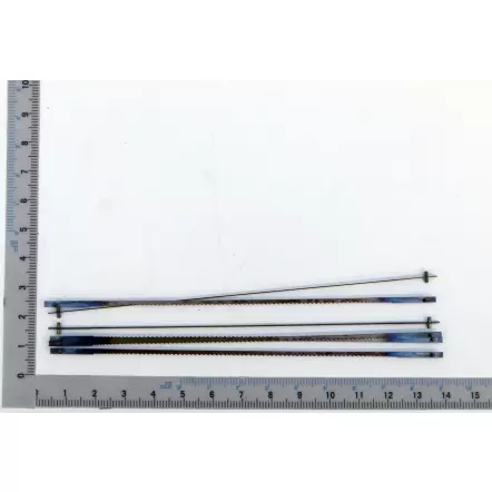 Kit de 6 lames universelle avec ergot pour scie à chantourner - Longueur 135x2x0,25mm - D18