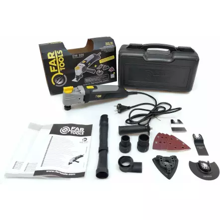 DM 300 - Outil Multifonctions 300 W - Avec accessoires et sac de rangement
