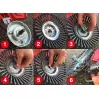 Brosse conique en Acier pour débrousailleuse ø200 mm CZ200 - 4
