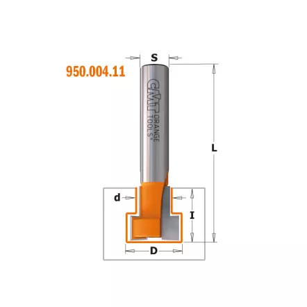 Fraise pour serrure - diamètre 10,5 mm - queue de 8 mm - Vis M6