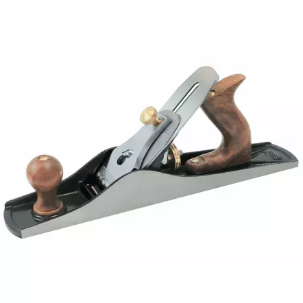 Grand Rabot à main professionnel en fonte N°5, 355 x 60 mm Largeur fer : 50 mm (coffret bois)