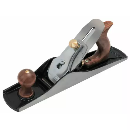 Grand Rabot à main professionnel en fonte N°5, 355 x 60 mm Largeur fer : 50 mm (coffret bois)