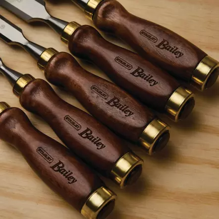 Coffret Ciseaux à bois 5 pièces 6mm, 10mm, 15mm, 20mm et 25mm