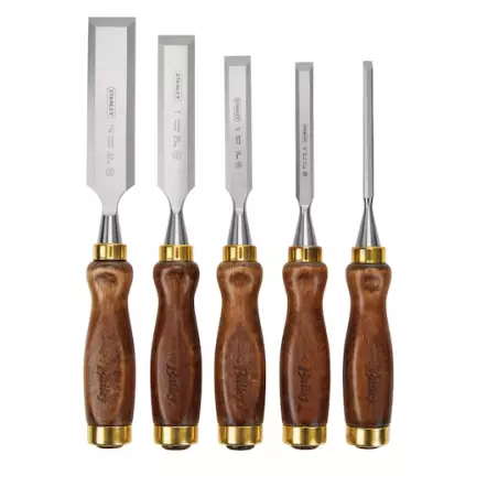 Coffret Ciseaux à bois 5 pièces 6mm, 10mm, 15mm, 20mm et 25mm