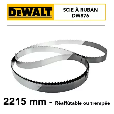 LEMAN - Lame de scie à ruban pour DW876 (longueur : 2215 mm)