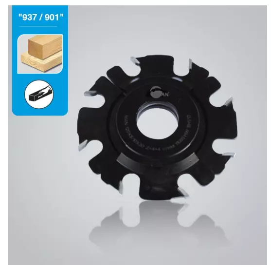 Fraise à Rainurer 45° HM Z=3 – Diamètre 47,6 Mm, Alésage 8 Mm – Fraise Disque Pour Rainures Latérales