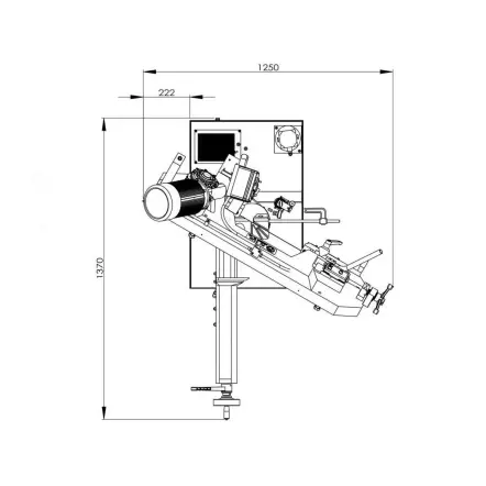 METALPROFI - MBS210FH Scie à ruban métal à descente semi-automatique D. 170 mm 230V 750W