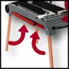 EINHELL - TE-TC 620 U - Coupe carrelage Radial - Longueur / Hauteur de coupe 62 mm - 30 mm - 900 W - 3
